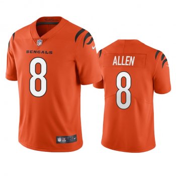 Men's Cincinnati Bengals Brandon Allen Orange 2021 Vapor Limited Jersey