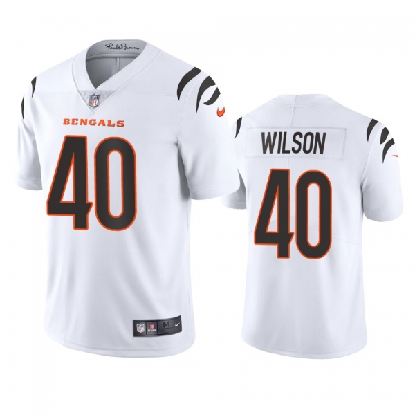 Men's Cincinnati Bengals Brandon Wilson White 2021 Vapor Limited Jersey