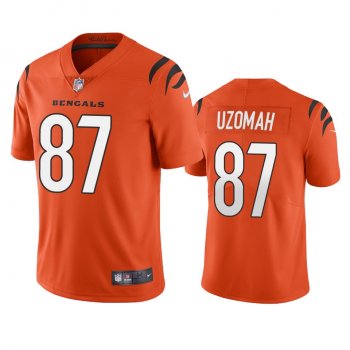 Men's Cincinnati Bengals C.J. Uzomah Orange 2021 Vapor Limited Jersey