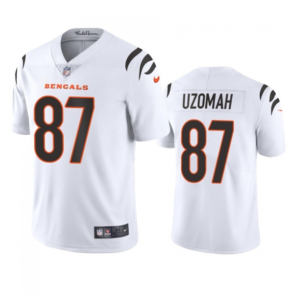 Men's Cincinnati Bengals C.J. Uzomah White 2021 Vapor Limited Jersey