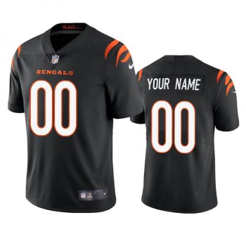 Men's Cincinnati Bengals Custom Black 2021 Vapor Limited Jersey