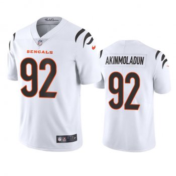 Men's Cincinnati Bengals Freedom Akinmoladun White 2021 Vapor Limited Jersey