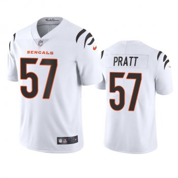 Men's Cincinnati Bengals Germaine Pratt White 2021 Vapor Limited Jersey