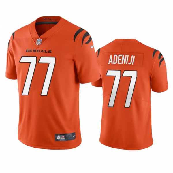 Men's Cincinnati Bengals Hakeem Adeniji Orange 2021 Vapor Limited Jersey