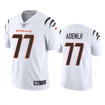 Men's Cincinnati Bengals Hakeem Adeniji White 2021 Vapor Limited Jersey