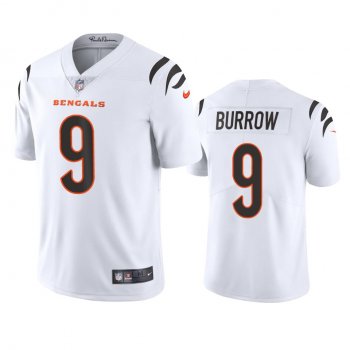 Men's Cincinnati Bengals Joe Burrow White 2021 Vapor Limited Jersey