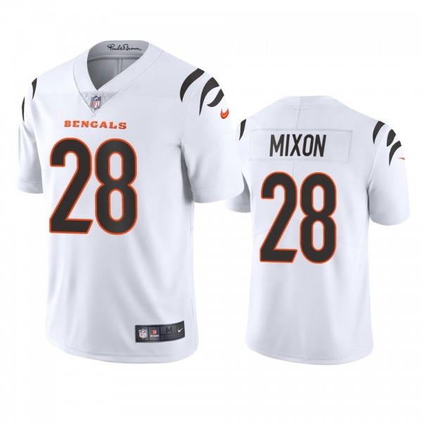 Men's Cincinnati Bengals Joe Mixon White 2021 Vapor Limited Jersey