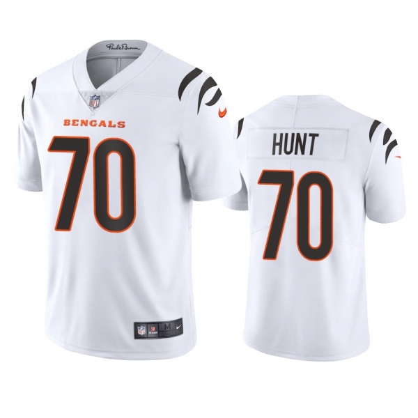 Men's Cincinnati Bengals Margus Hunt White 2021 Vapor Limited Jersey