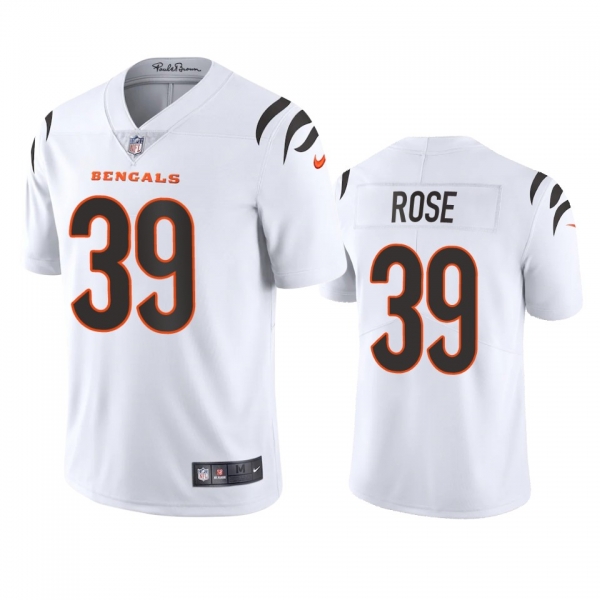 Men's Cincinnati Bengals Winston Rose White 2021 Vapor Limited Jersey