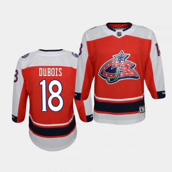 Youth Pierre-Luc Dubois Columbus Blue Jackets 2021 Reverse Retro Red Replica Jersey