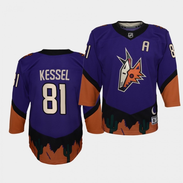 Youth Phil Kessel Arizona Coyotes 2021 Reverse Retro Purple Special Edition Jersey