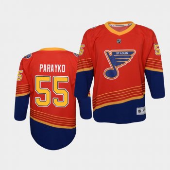 Youth Colton Parayko St. Louis Blues 2021 Reverse Retro Red Replica Jersey