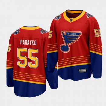 Colton Parayko St. Louis Blues 2021 Reverse Retro Red Breakaway Player Men's Jersey