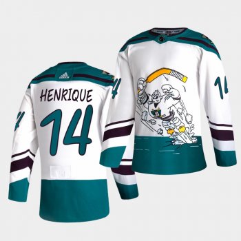 Anaheim Ducks 2021 Reverse Retro Adam Henrique White Special Edition Authentic Jersey