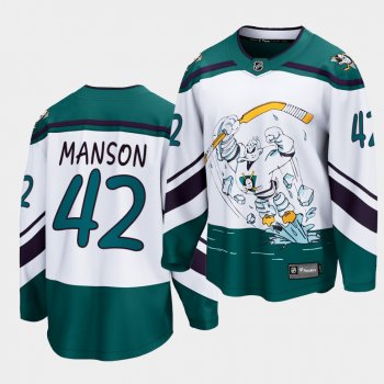 josh manson Anaheim Ducks 2021 Special Edition White Reverse Retro Men Jersey