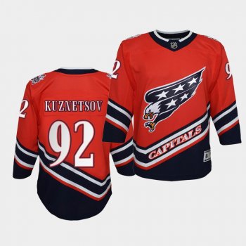 Youth Evgeny Kuznetsov Washington Capitals 2021 Reverse Retro Red Special Edition Jersey