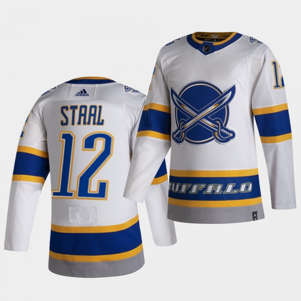 Buffalo Sabres 2021 Reverse Retro Eric Staal White Special Edition Jersey