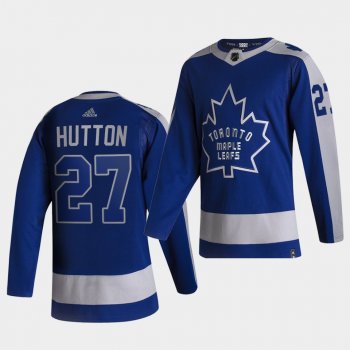 Toronto Maple Leafs 2021 Reverse Retro Ben Hutton Blue Special Edition Jersey