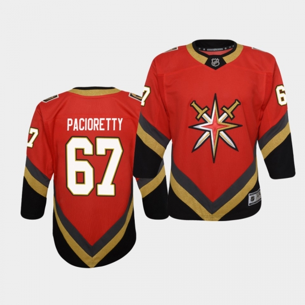 Youth Max Pacioretty Vegas Golden Knights 2021 Reverse Retro Red Replica Jersey