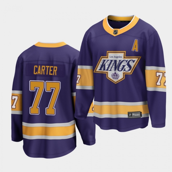 Jeff Carter Los Angeles Kings 2021 Reverse Retro Purple Breakaway Player Men's Jersey