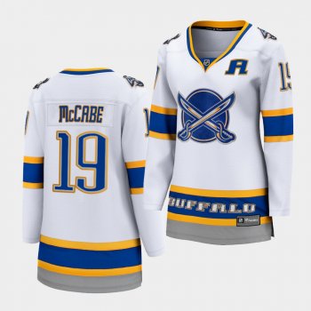 Women Jake McCabe Buffalo Sabres 2021 Reverse Retro White Special Edition Jersey