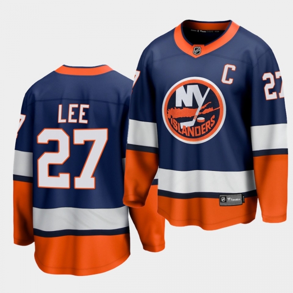 Anders Lee New York Islanders 2021 Special Edition Navy Reverse Retro Breakaway Jersey