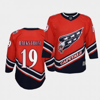 Youth Nicklas Backstrom Washington Capitals 2021 Reverse Retro Red Special Edition Jersey