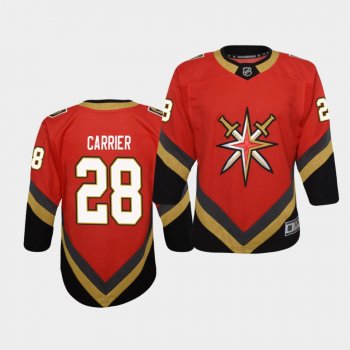 Youth William Carrier Vegas Golden Knights 2021 Reverse Retro Red Replica Jersey