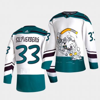 Anaheim Ducks 2021 Reverse Retro Jakob Silfverberg White Special Edition Authentic Jersey