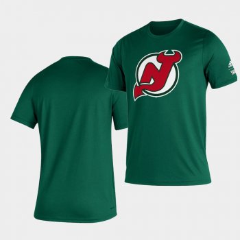 New Jersey Devils 2021 Reverse Retro Green Creator Men T-Shirt