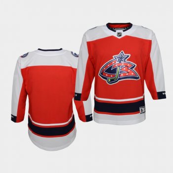 Youth Columbus Blue Jackets 2021 Reverse Retro Red Special Edition Jersey