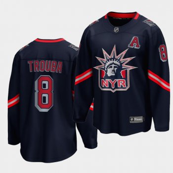 Jacob Trouba New York Rangers 2021 Special Edition Navy Reverse Retro Men Jersey