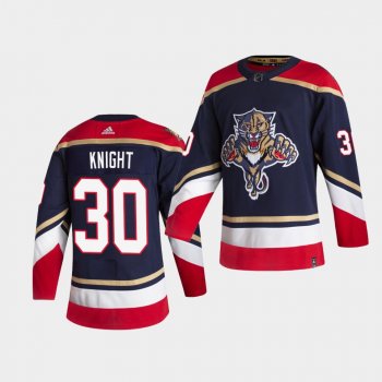 Florida Panthers 2021 Reverse Retro Spencer Knight Navy Special Edition Jersey