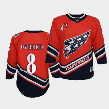 Youth Alexander Ovechkin Washington Capitals 2021 Reverse Retro Red Special Edition Jersey