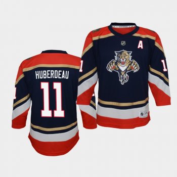 Youth Jonathan Huberdeau Florida Panthers 2021 Reverse Retro Navy Replica Jersey