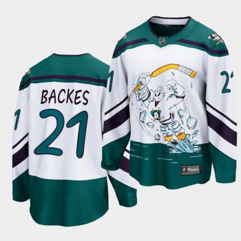 david backes Anaheim Ducks 2021 Special Edition White Reverse Retro Men Jersey