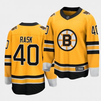 Tuukka Rask Boston Bruins 2021 Special Edition Gold Reverse Retro Men Jersey