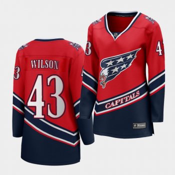 Women Tom Wilson Washington Capitals 2021 Reverse Retro Red Special Edition Jersey