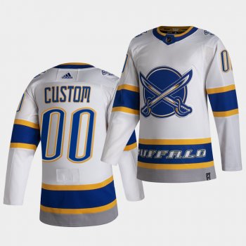 Buffalo Sabres 2021 Reverse Retro Custom White Special Edition Jersey