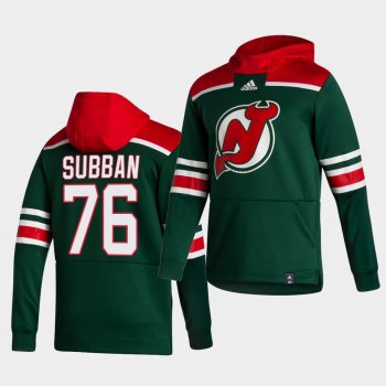 New Jersey Devils p.k.subban 2021 Reverse Retro Green Pullover Men Hoodie