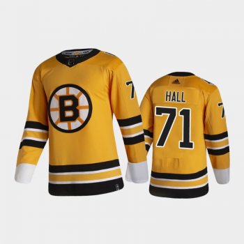 Boston Bruins 2021 Reverse Retro Taylor Hall Gold Special Edition Jersey