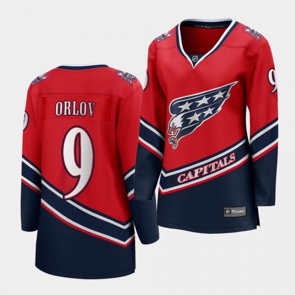 Women Dmitry Orlov Washington Capitals 2021 Reverse Retro Red Special Edition Jersey