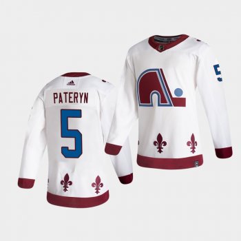 Colorado Avalanche 2021 Reverse Retro Greg Pateryn White Special Edition Jersey