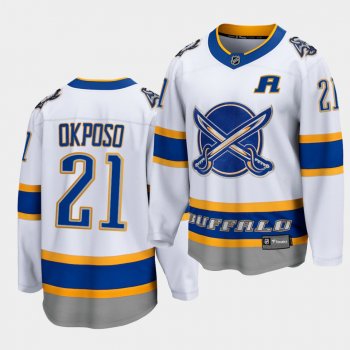 Kyle Okposo Buffalo Sabres 2021 Reverse Retro White Special Edition Men Jersey