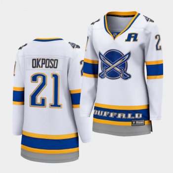 Women Kyle Okposo Buffalo Sabres 2021 Reverse Retro White Special Edition Jersey