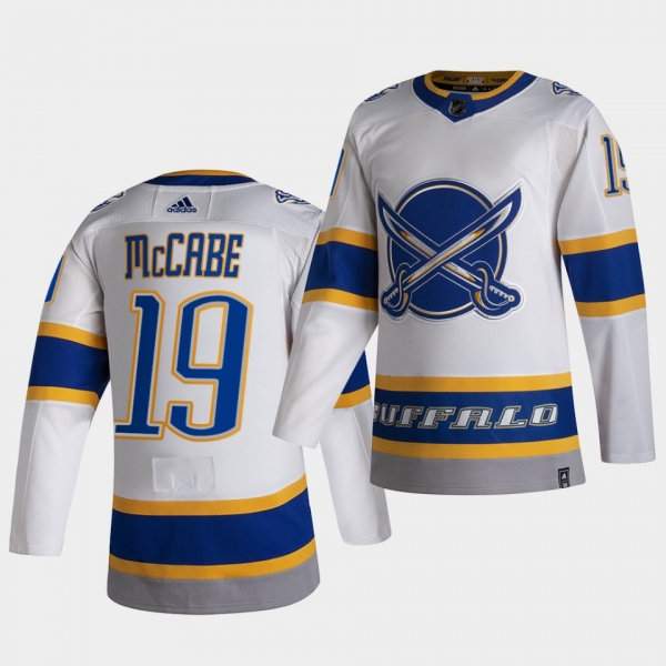 Buffalo Sabres 2021 Reverse Retro Jake Mccabe White Special Edition Jersey