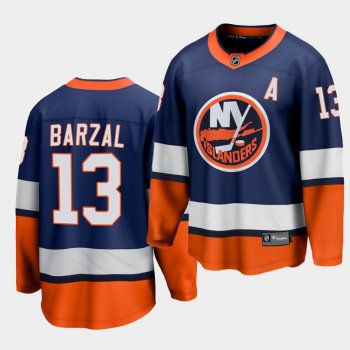 mathew barzal New York Islanders 2021 Special Edition Navy Reverse Retro Breakaway Jersey