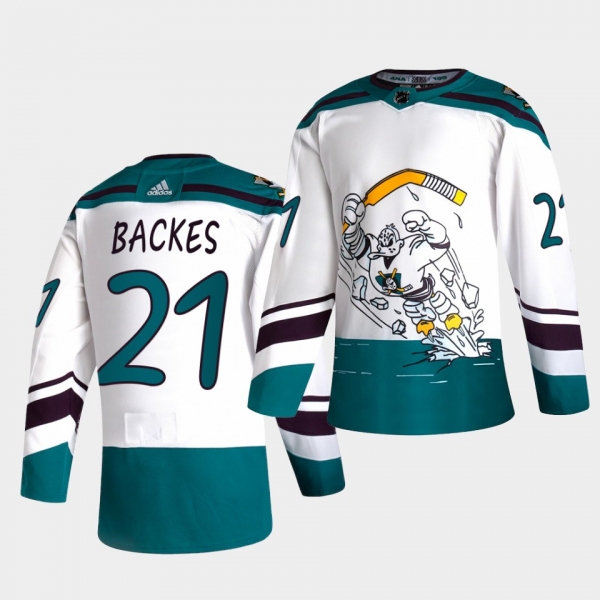 Anaheim Ducks 2021 Reverse Retro David Backes White Special Edition Authentic Jersey