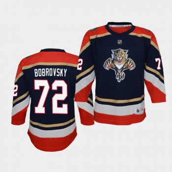 Youth Sergei Bobrovsky Florida Panthers 2021 Reverse Retro Navy Replica Jersey