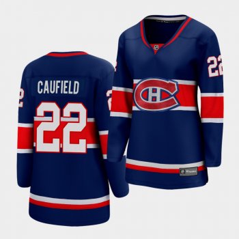 Women Cole Caufield Canadiens #22 2021 Reverse Retro Jersey